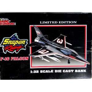  Racing Champion F 16 Falcon 1/32 Die Cast Coin Bank Toys & Games