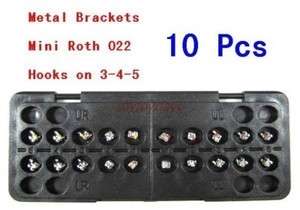 10*New Dental Orthodontic Metal Brackets Mini ROTH 022  