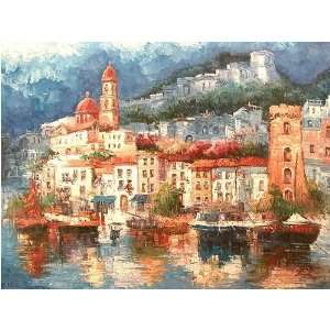  Fine Oil Painting, Mediterranean MED79 8x10