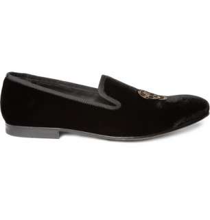  Shoes  Loafers  Loafers  Embroidered Velvet Slippers