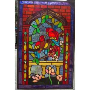 Stained Glass Window Panel 22 X 13 {9120 10} 