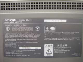Olympus High Resolution Color Video Monitor 14 OEV143  