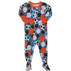   Sports SCORE Snug Fit 100% Cotton Footed Sleeper Pajamas (12 Month