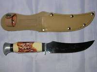 COMPASS INDUSTRIES HUNTING KNIFE STAINLESS STEEL SHEATH  