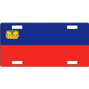 Liechtenstein Flag Vanity License Plate