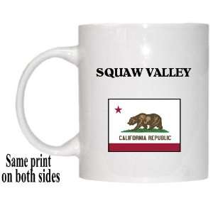  US State Flag   SQUAW VALLEY, California (CA) Mug 
