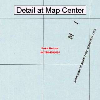  USGS Topographic Quadrangle Map   Point Detour, Michigan 