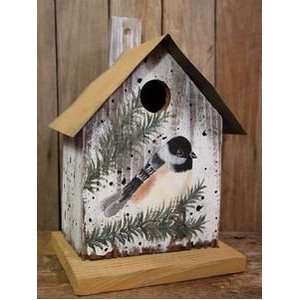 Metal Roof Birdhouse Cardinal