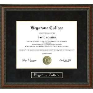 Keystone College Diploma Frame 