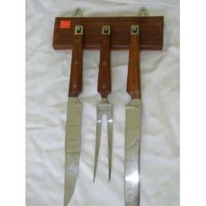  Vintage OMSA Mexico Knife Set Hanging Stainless 