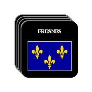  Ile de France   FRESNES Set of 4 Mini Mousepad Coasters 