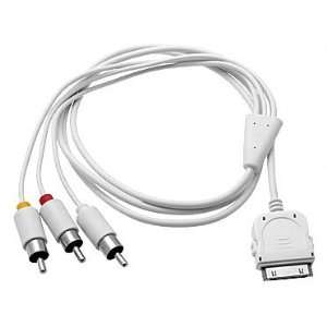 AV TV RCA Audio Video Cable for Apple iPhone 3G iPod Touch Version 2.2