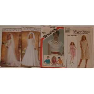  Bridal Gown Patterns/Assorted Simplicity Womens Patterns Everything