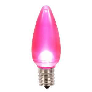   of 25 Pink LED C9 Satin Christmas Replacement Bulbs
