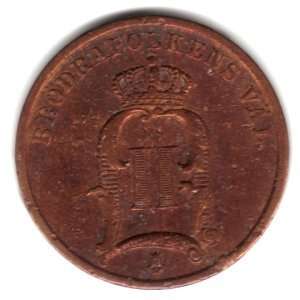  1900 Sweden 2 Ore Coin KM#746 