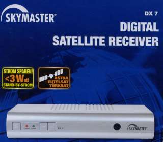 SKYMASTER DX7 Digitaler Super Slim Line Format SAT Receiver