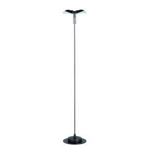    Siamese Single Pole Matte Gunmetal Floor Lamp