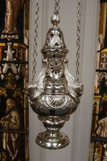 Traditional Censer + Thurible with angels + + chalice  