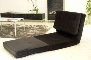 Schlafsessel / Schlafsofa Yoga Mikrofaser schwarz  