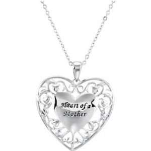  Inspirational Blessings Sterling Silver Heart of a Mother 