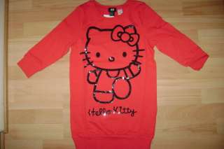 Hello Kitty Sweatshirt Tunika Gr.134/140 Neu+Ovp  