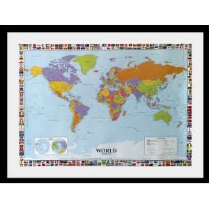 Map of the World poster approx 34 x 24 inch ( 87 x 60 cm)new large 