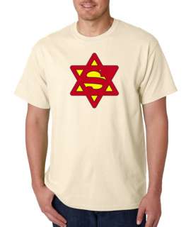 Superjew Jew Superman Comic 100% Cotton Tee Shirt  