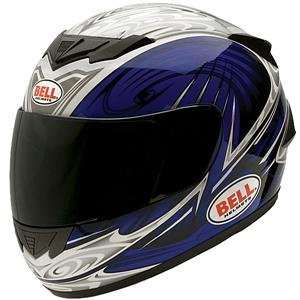  Bell Apex Edge Helmet   Large/Blue/Silver Automotive