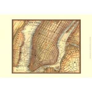  Map of New York by Vision studio 14x11