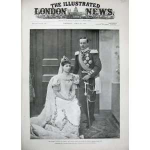  Royal Wedding Coburg Duke Duchess Hesse Darmstadt 1894 