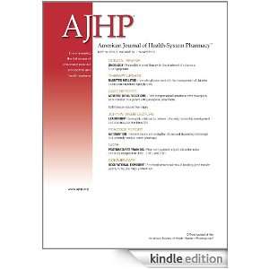  American Journal of Health System Pharmacy Kindle Store 