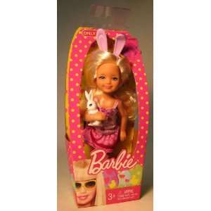 Barbie Easter Kelly holding white bunny  Toys & Games  