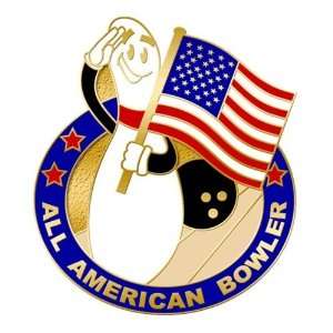  All American Bowler Lapel Pin