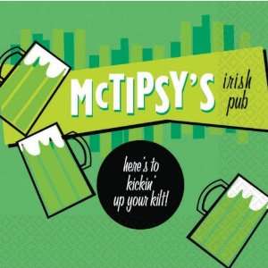  McTipsys Irish Pub Beverage Napkins (16 ct) (16 per 