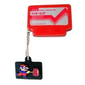   Famicom Keychain / Tin   Red Tin   Mario w/ Hammer Charm Toys & Games