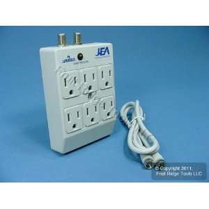  Leviton 6 Outlet SURGE Protector Receptacle Adapter w/CATV 