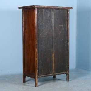   Lacquered Chinese Elm Wood Antique w Contemporary Look Armoire/Cabinet
