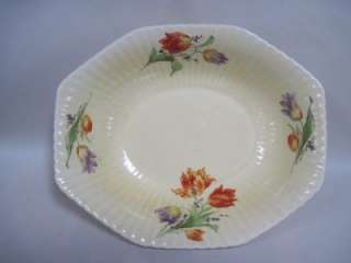 1930s Edwin M. Knowles Oval Tulip Bowl On Marion Shape  