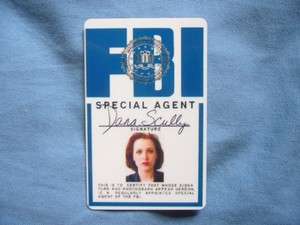 FBI Access ID card X Files Dana Scully Vertical props  