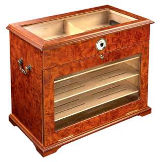 THIS HAND MADE LUXURY CIGARS BOX HUMIDOR IS EQUIPPED OF HUMIDIFIER AND 