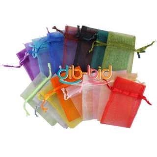 50PCS Organza Jewelry Wedding Gift Candy Pouch Bags 7x9cm  
