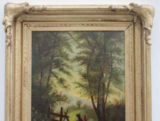 ) 1800s Landscape Oil Painting CARL VON PERBANDT (1832 