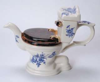 Tony Carter Made in England Toilet Teapot   CERAMIC TEAPOT  