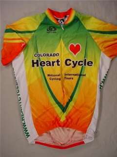 PACTIMO Colorado Heart Cycle Short Sleeve Cycling Jersey (Mens X 