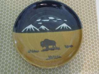 Montana Earth Pottery Buffalo Range 10 3/4 Plate  