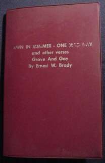 Rare Poetry Card Magic Trick by Ernest W. Brady 1966  