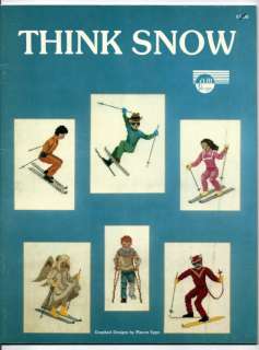 Designs Think Snow Skiing Cross Stitch Leaflet  