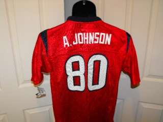 New Irregular ANDRE JOHNSON Texans YOUTH XLARGE XL 18 20 Reebok Jersey 