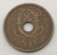 1927 DENMARK Danmark FIVE ORE 5 ORE Coin  