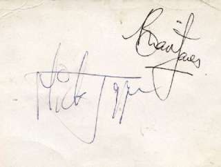 Rolling Stones autographs Brian Jones + Jagger signed  